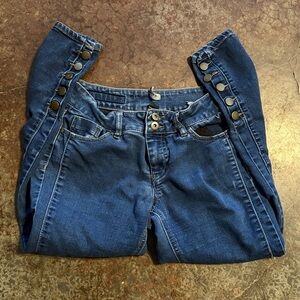 Rue21 Deep Blue Skinny Jean Capris